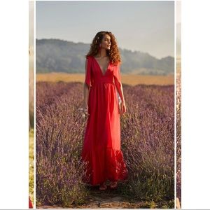 NWT Alamour The Label Red Cellini Maxi Dress | Prom Dress | Black Tie | Red Gown